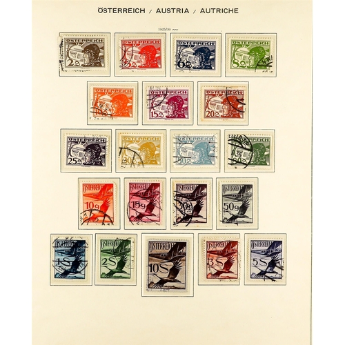 220 - AUSTRIA 1850-1953. a useful mint and used collection in a Schaubek album, with mint (many never hing... 