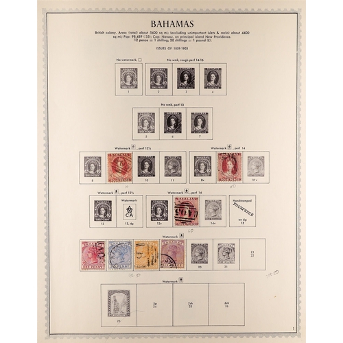 226 - BAHAMAS 1863-1963 MINT & USED COLLECTION incl. 1863-77 4d dull rose both perfs, 1882 4d CA, 1884-90 ... 