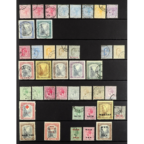 227 - BAHAMAS 1884-1935 USED COLLECTION incl. 1884-90 set to 6d, 1901-03 2s & 3s Staircase, 1902-07 set to... 