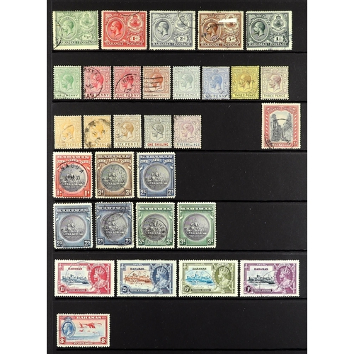 227 - BAHAMAS 1884-1935 USED COLLECTION incl. 1884-90 set to 6d, 1901-03 2s & 3s Staircase, 1902-07 set to... 