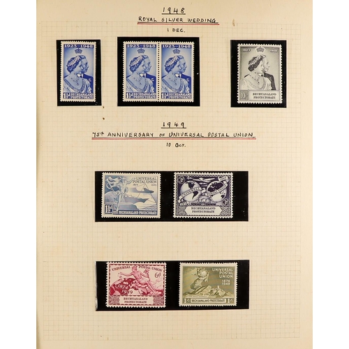 235 - BECHUANALAND 1897-1998 STAMPS & COVERS IN 10 VOLUMES Incl. 5 stock books & an album of stamps with Q... 