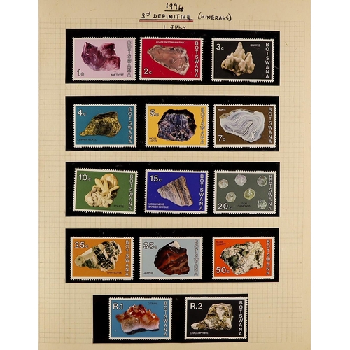 235 - BECHUANALAND 1897-1998 STAMPS & COVERS IN 10 VOLUMES Incl. 5 stock books & an album of stamps with Q... 