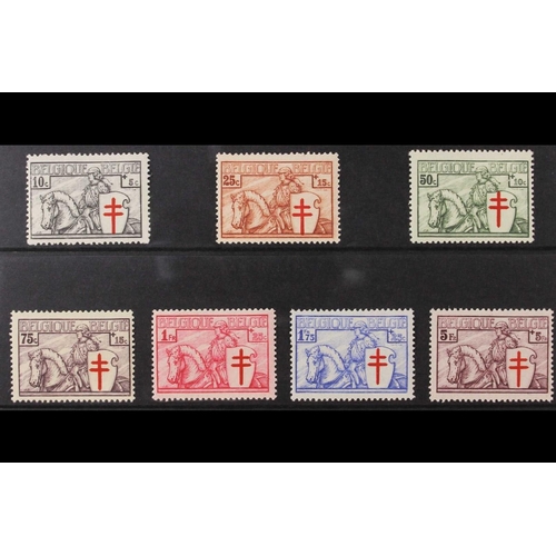 242 - BELGIUM 1934 Anti - Tuberculosis complete set, Cob 394/400, SG 670/76, never hinged mint. Cat. 600.... 