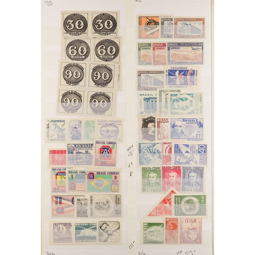 260 - BRAZIL 1900-52 MINT COLLECTION with much never hinged, incl. 1900 Discovery set, 1932 Sao Paulo Prov... 