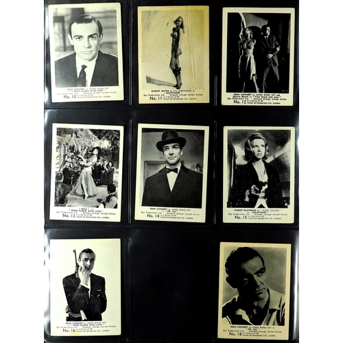 27 - JAMES BOND SOMPORTEX CARDS. Film scenes, series of 60 (missing 17, 26, 37, 38, 39, 45, 49, 52, 54, 5... 