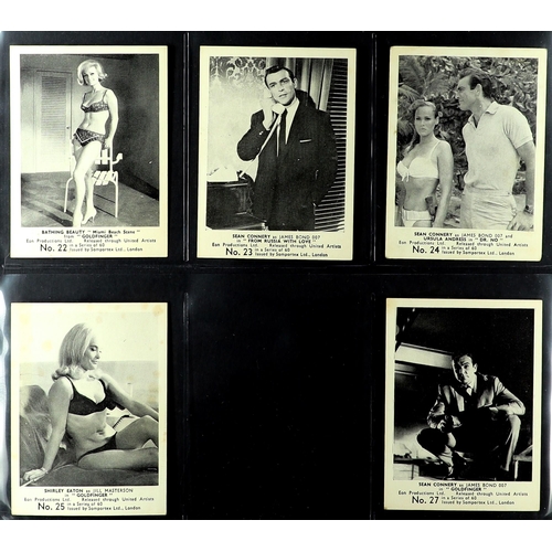 27 - JAMES BOND SOMPORTEX CARDS. Film scenes, series of 60 (missing 17, 26, 37, 38, 39, 45, 49, 52, 54, 5... 