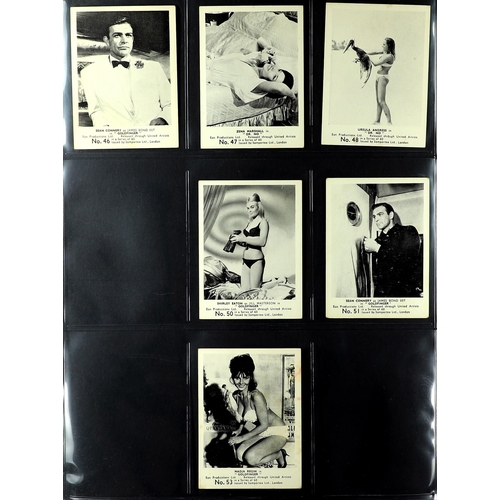 27 - JAMES BOND SOMPORTEX CARDS. Film scenes, series of 60 (missing 17, 26, 37, 38, 39, 45, 49, 52, 54, 5... 