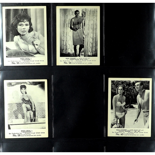 27 - JAMES BOND SOMPORTEX CARDS. Film scenes, series of 60 (missing 17, 26, 37, 38, 39, 45, 49, 52, 54, 5... 