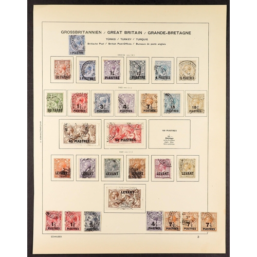 273 - BR. LEVANT 1885-1921 ATTRACTIVE USED COLLECTION incl. 1885-88 set, 1887-96 set, 1902-05 set to 12pi ... 