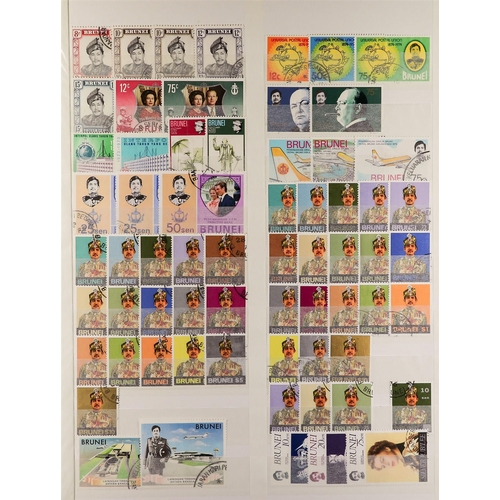 286 - BRUNEI 1967-2000 COMPLETE FINE USED COLLECTION from SG 147/647 (less m/s), fine. S.T.C. £850. (475+ ... 