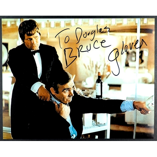 29 - JAMES BOND SIGNED PHOTOS. signatures of actresses and actors who have featured in Bond films. Signat... 