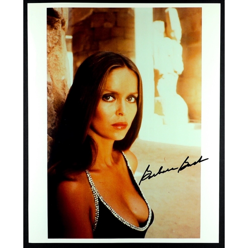 29 - JAMES BOND SIGNED PHOTOS. signatures of actresses and actors who have featured in Bond films. Signat... 