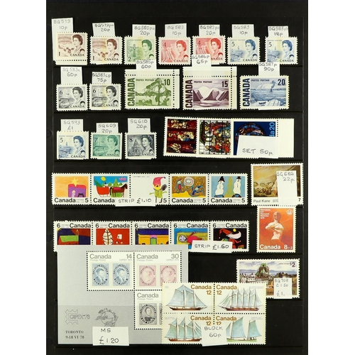 353 - CANADA 1890's-2000's ASSEMBLY useful Mint, NHM & used ranges in albums, Year packs, on album & stock... 