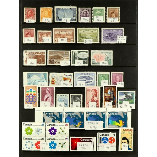 353 - CANADA 1890's-2000's ASSEMBLY useful Mint, NHM & used ranges in albums, Year packs, on album & stock... 