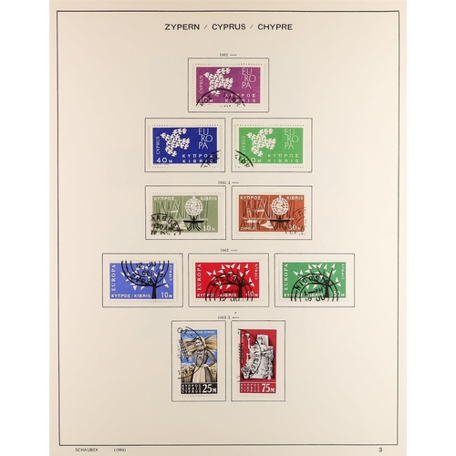 389 - CYPRUS 1960-69 COMPLETE USED COLLECTION incl. 1962 Pictorials set, 1966-9 Defin set, all miniature s... 