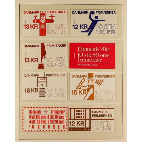 395 - DENMARK BOOKLETS 1940-2000's collection incl. 1940 Red cross, and continues through the 70s and 80s ... 