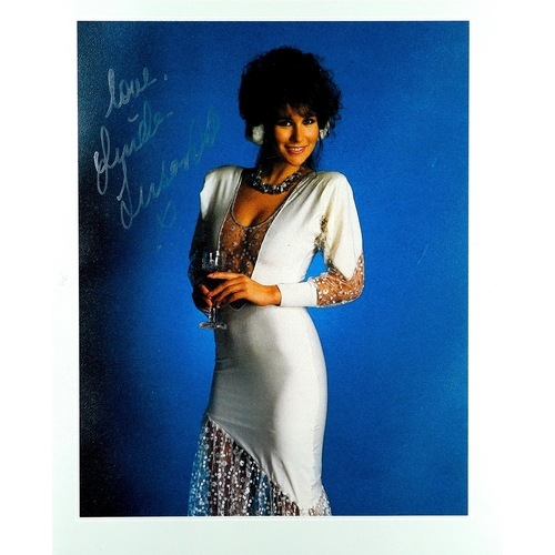 43 - SIGNED MODELLING AND GLAMOUR photo and card collection. Signatures include Raquel Welsh, Sam Fox, Li... 