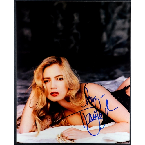 43 - SIGNED MODELLING AND GLAMOUR photo and card collection. Signatures include Raquel Welsh, Sam Fox, Li... 