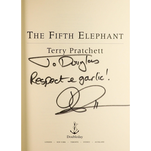 58 - TERRY PRATCHETT 'The Fifth Elephant' First Edition hardback, signed by author. Very good.