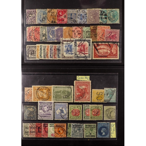 73 - COLLECTIONS & ACCUMULATIONS COMMONWEALTH USED RANGES ON STOCKCARDS incl. Australia Kangaroos 1929 10... 