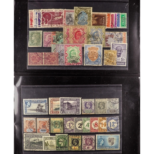 73 - COLLECTIONS & ACCUMULATIONS COMMONWEALTH USED RANGES ON STOCKCARDS incl. Australia Kangaroos 1929 10... 