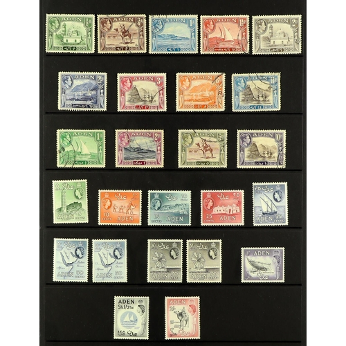 76 - COLLECTIONS & ACCUMULATIONS BRITISH COMMONWEALTH COLLECTION Abu Dhabi to Zanzibar housed in 15 Prinz... 