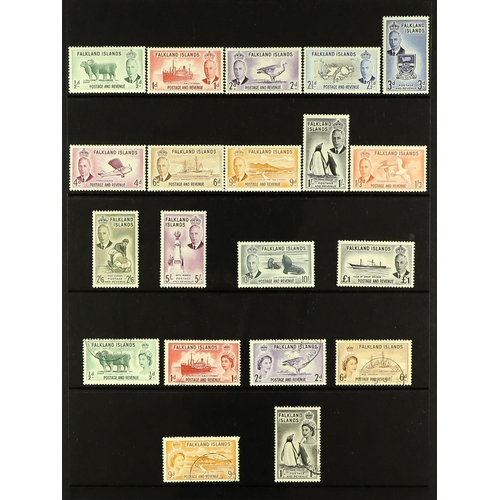 76 - COLLECTIONS & ACCUMULATIONS BRITISH COMMONWEALTH COLLECTION Abu Dhabi to Zanzibar housed in 15 Prinz... 