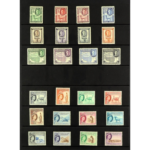 76 - COLLECTIONS & ACCUMULATIONS BRITISH COMMONWEALTH COLLECTION Abu Dhabi to Zanzibar housed in 15 Prinz... 