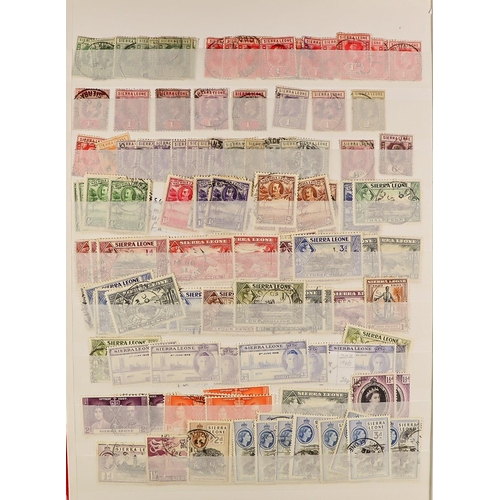 80 - COLLECTIONS & ACCUMULATIONS BRITISH COMMONWEALTH An extensive, mint & used range in 12 VOLUMES with ... 