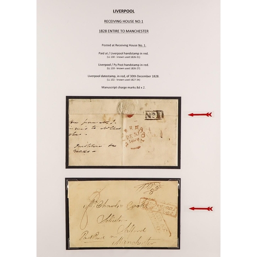 950 - GREAT BRITAIN LIVERPOOL POSTAL HISTORY COLLECTION a largely 19th century collection in four albums, ... 