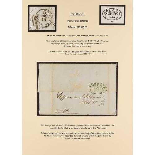 950 - GREAT BRITAIN LIVERPOOL POSTAL HISTORY COLLECTION a largely 19th century collection in four albums, ... 