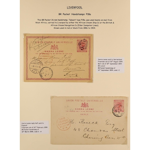 950 - GREAT BRITAIN LIVERPOOL POSTAL HISTORY COLLECTION a largely 19th century collection in four albums, ... 