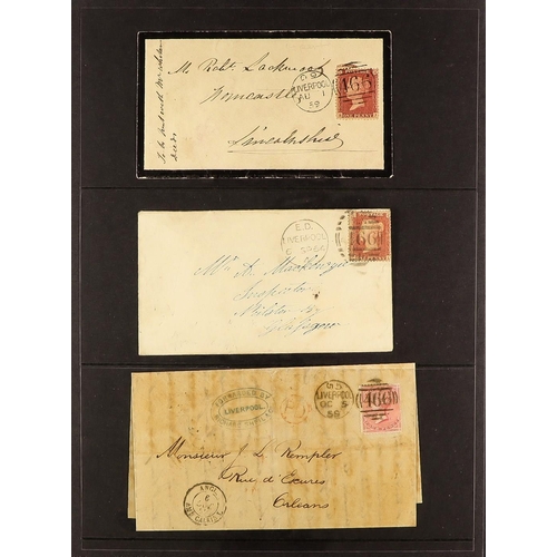 950 - GREAT BRITAIN LIVERPOOL POSTAL HISTORY COLLECTION a largely 19th century collection in four albums, ... 