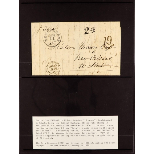 950 - GREAT BRITAIN LIVERPOOL POSTAL HISTORY COLLECTION a largely 19th century collection in four albums, ... 