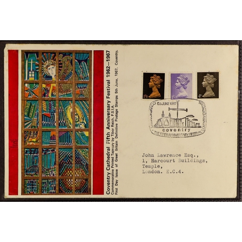 965 - GREAT BRITAIN 1880-2009 COVERS COLLECTION presented in 10 small cover albums, includes a selection o... 