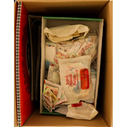 108 - COLLECTIONS & ACCUMULATIONS WORLD IN THREE BOXES with lots of country sorted packets, a bundle of co... 