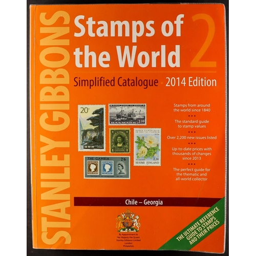 1 - 2014  'STAMPS OF THE WORLD' set of catalogues by Stanley Gibbons. (6)