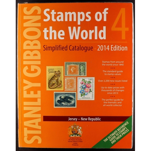 1 - 2014  'STAMPS OF THE WORLD' set of catalogues by Stanley Gibbons. (6)