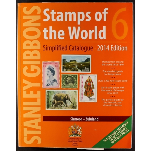 1 - 2014  'STAMPS OF THE WORLD' set of catalogues by Stanley Gibbons. (6)