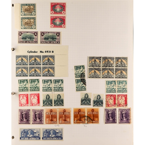 1003 - SOUTH AFRICA 1910 - 2010 COLLECTION incl. 1913-24 mint range to 2s6d, used to 10s x2 (incl. tied to ... 