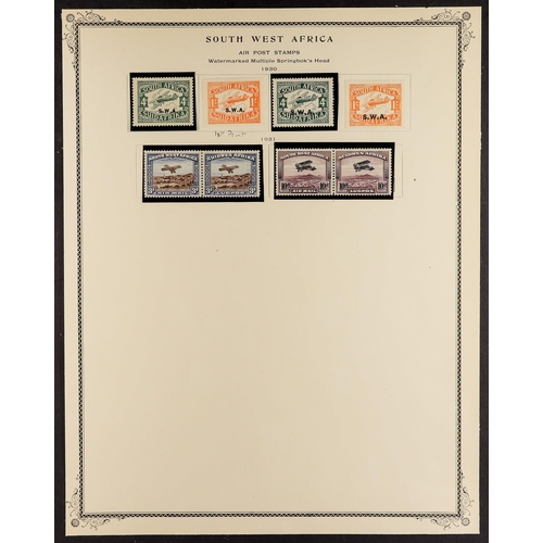 1016 - SOUTH WEST AFRICA 1923-47 MINT COLLECTION horizontal pairs incl. 1923 Setting I range to 3d incl. 2d... 