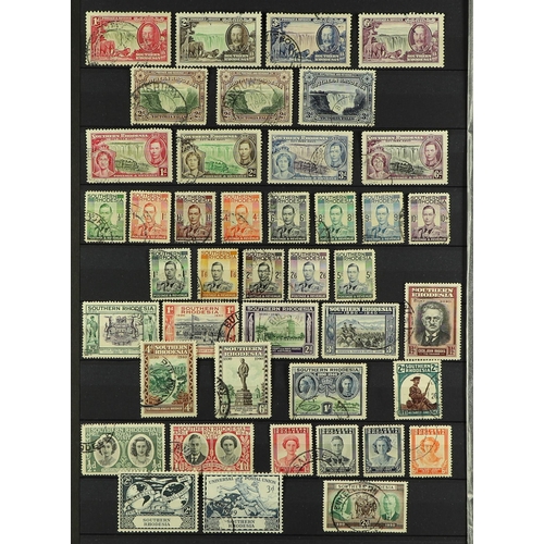 1025 - SOUTHERN RHODESIA 1924-50 USED COLLECTION a complete run of issues from the 1924 Admiral set to the ... 