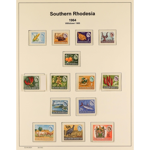 1028 - SOUTHERN RHODESIA 1924-64 MINT COLLECTION some never hinged, incl. 1924-29 set with shades, 1931-37 ... 