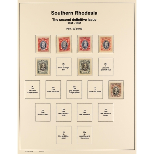 1028 - SOUTHERN RHODESIA 1924-64 MINT COLLECTION some never hinged, incl. 1924-29 set with shades, 1931-37 ... 