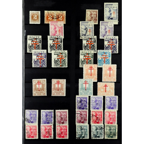 1032 - SPAIN 1900-56 STOCK BOOK with mostly mint, some light duplication, incl. 1907 Exhibition sets mint/u... 