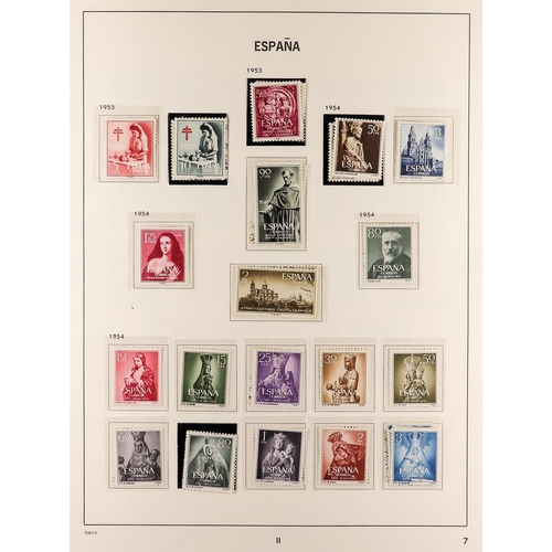 1038 - SPAIN 1939-60 MINT, NEVER HINGED AND USED COLLECTION plus many additional used stamps, from 1939 Aut... 