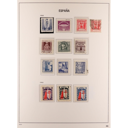 1038 - SPAIN 1939-60 MINT, NEVER HINGED AND USED COLLECTION plus many additional used stamps, from 1939 Aut... 