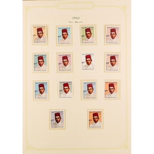 1040 - SPANISH COLONIES MOROCCO 1956-90 mint collection of chiefly complete sets with Airs, also se-tenant ... 