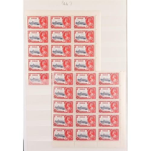 1048 - SWAZILAND 1935-68 MINT & NHM COLLECTION with many blocks, types, varieties & errors presented on sto... 