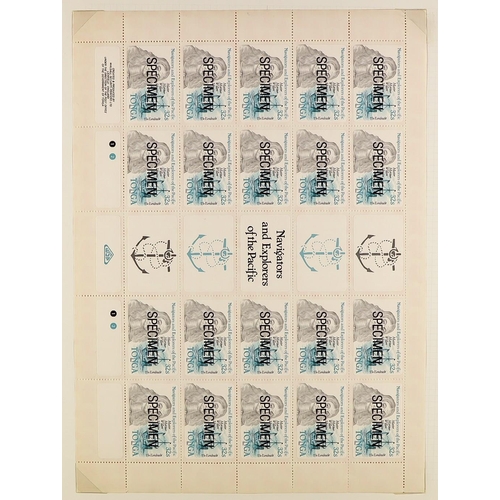 1062 - TONGA 1886-2002 SPECIALIZED RANGES with mint, never hinged mint and used stamps, proofs & other item... 